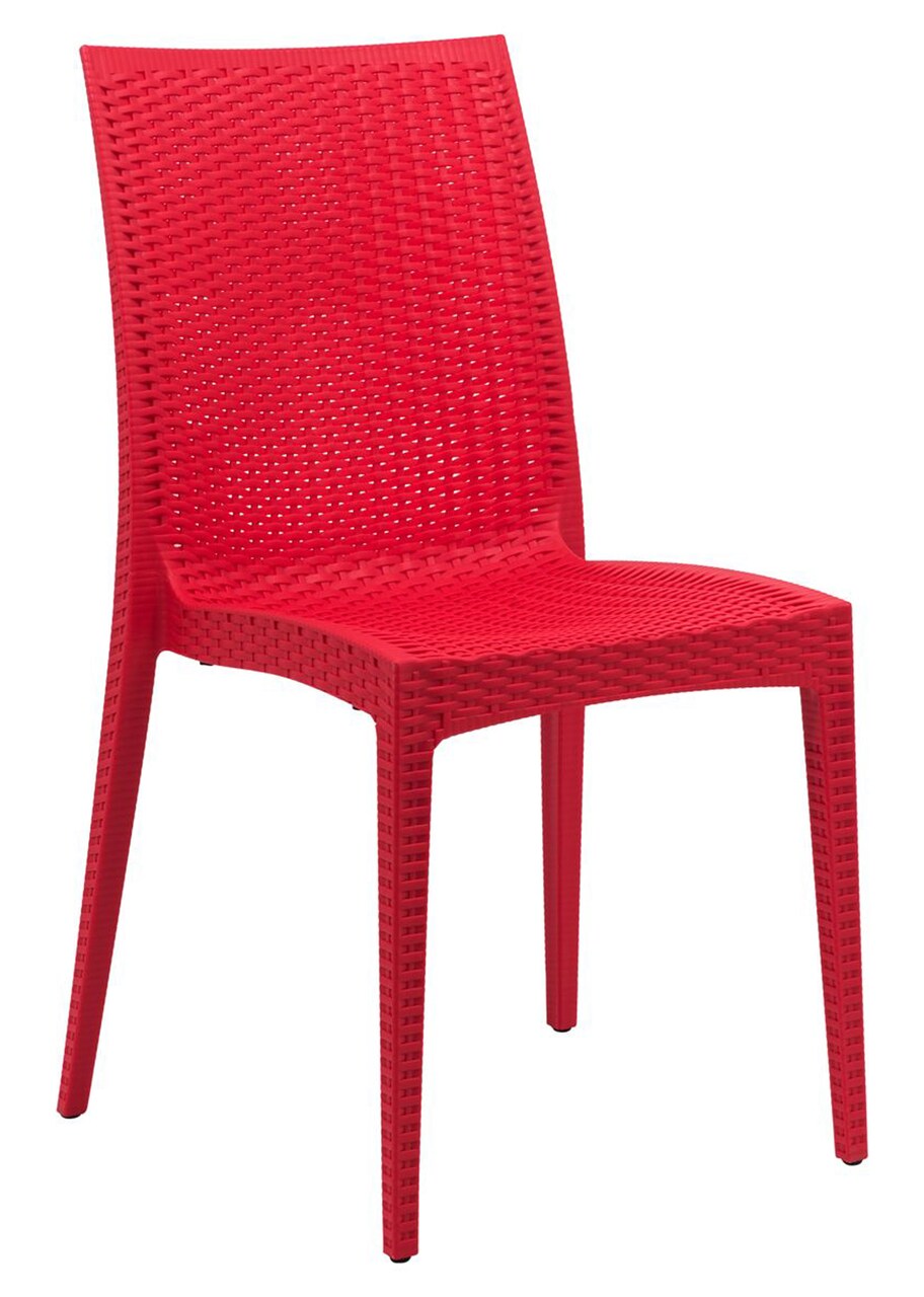 LeisureMod Weave Mace Indoor/Outdoor Dining Chair (Armless)